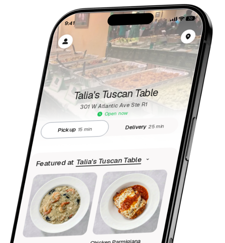 Talia's Tuscan Table app preview