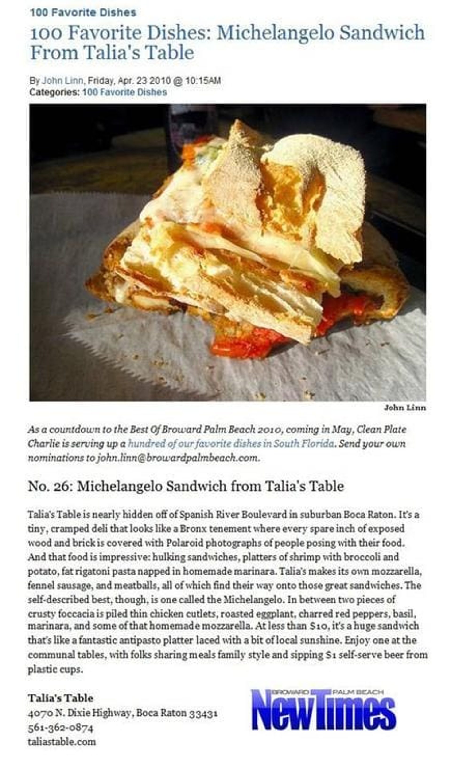 100 Favorite Dishes